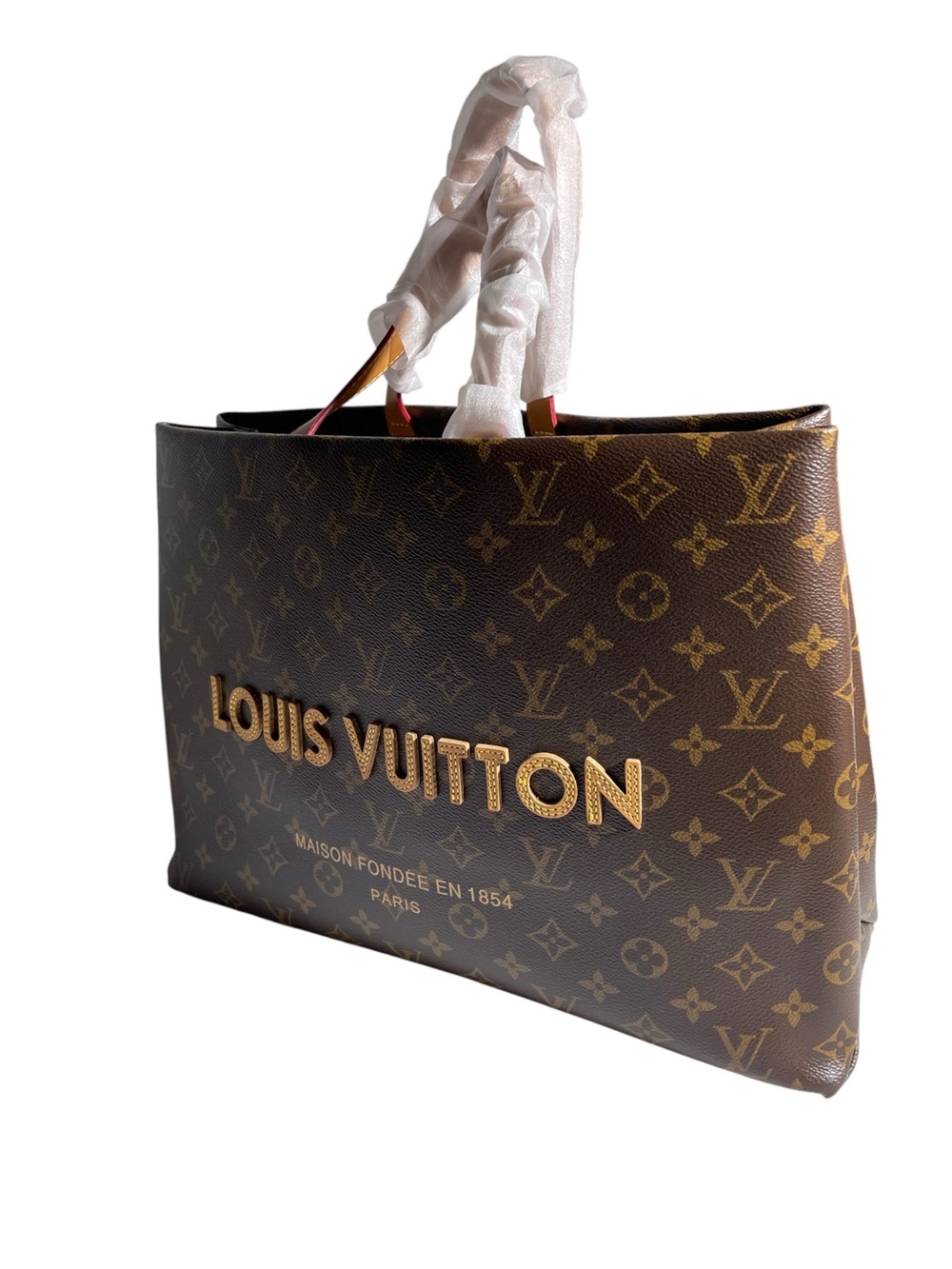 π€ Womenβs Monogram Oversized Shopper Tote with Strap π€ - Picture 6 of 13